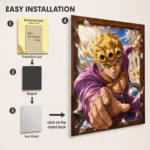 JJBA - Giorno Giovanna Metal Poster Wall
  Decor - Image 2