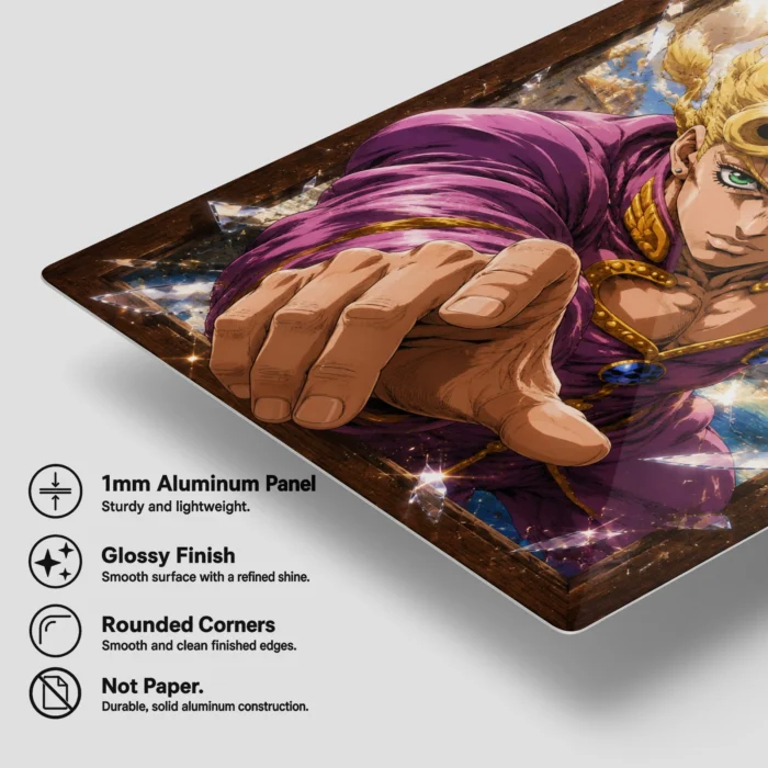 JJBA - Giorno Giovanna Metal Poster Wall
  Decor - Image 5