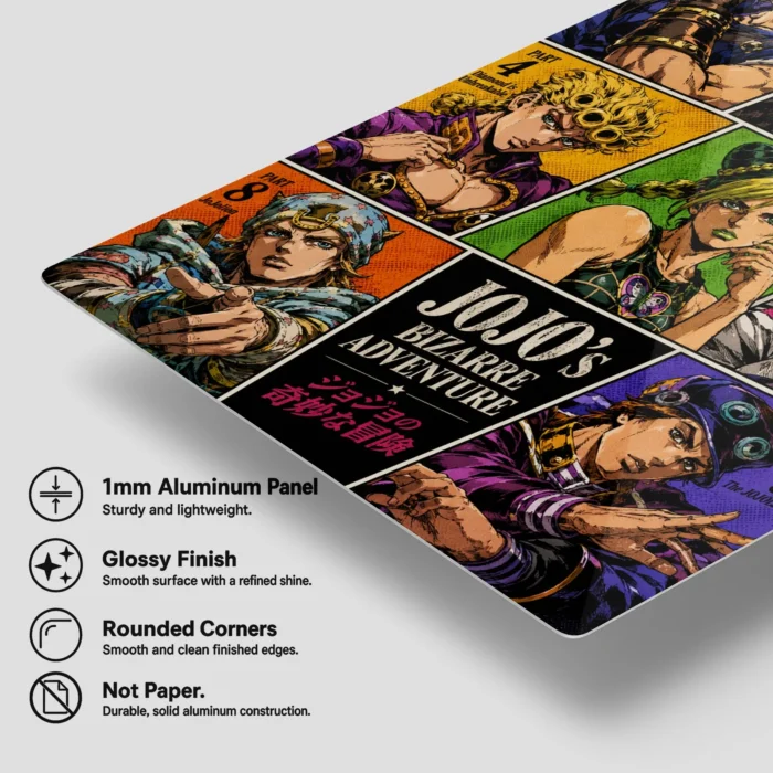 JJBA - JoJo Protagonists Metal Poster
  Wall Decor - Image 5