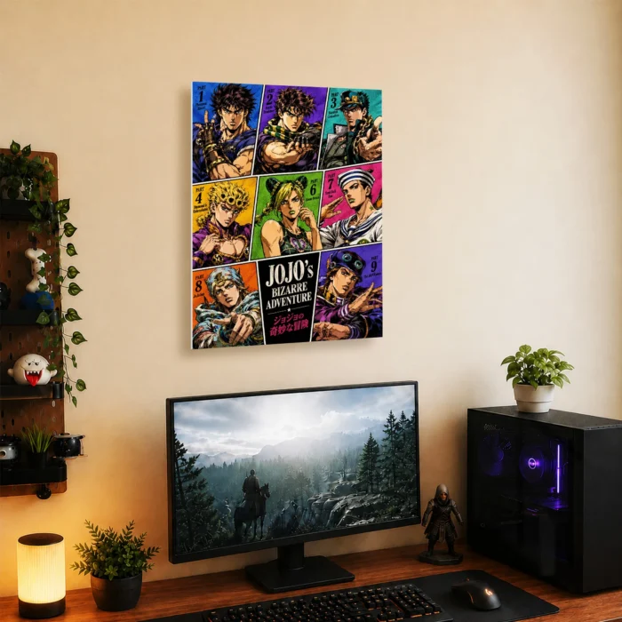JJBA - JoJo Protagonists Metal Poster
  Wall Decor - Image 4