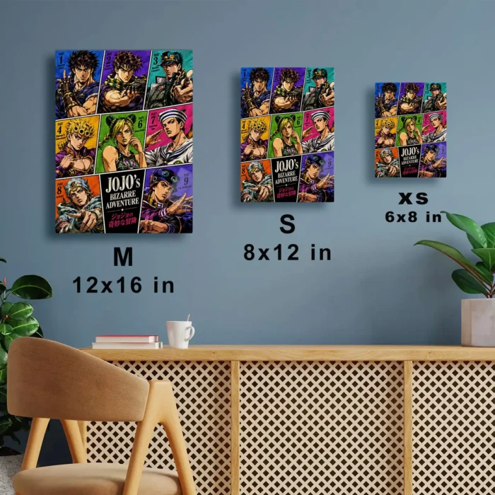 JJBA - JoJo Protagonists Metal Poster
  Wall Decor - Image 6