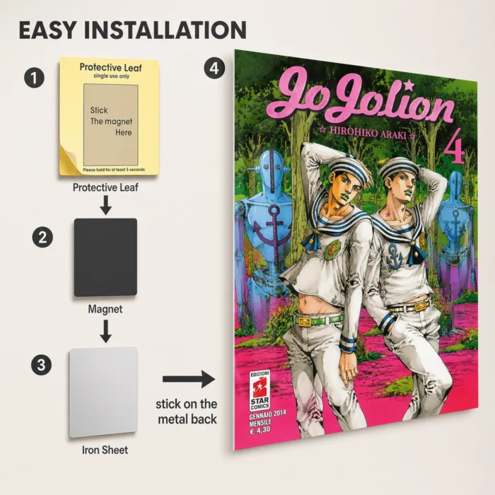 JJBA - Josuke Higashikata Metal Poster
  Wall Decor - Image 2