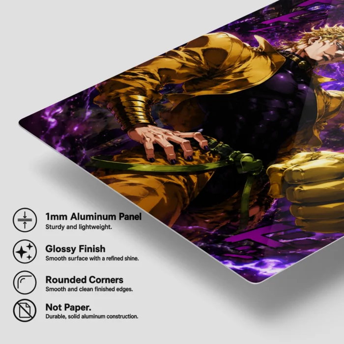 JJBA - DIO & The World Metal Poster
  Wall Decor - Image 5