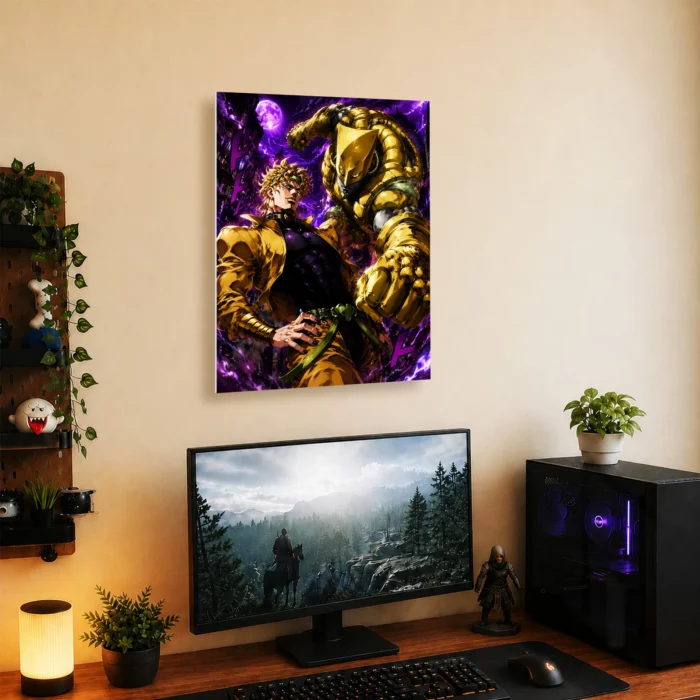 JJBA - DIO & The World Metal Poster
  Wall Decor - Image 4