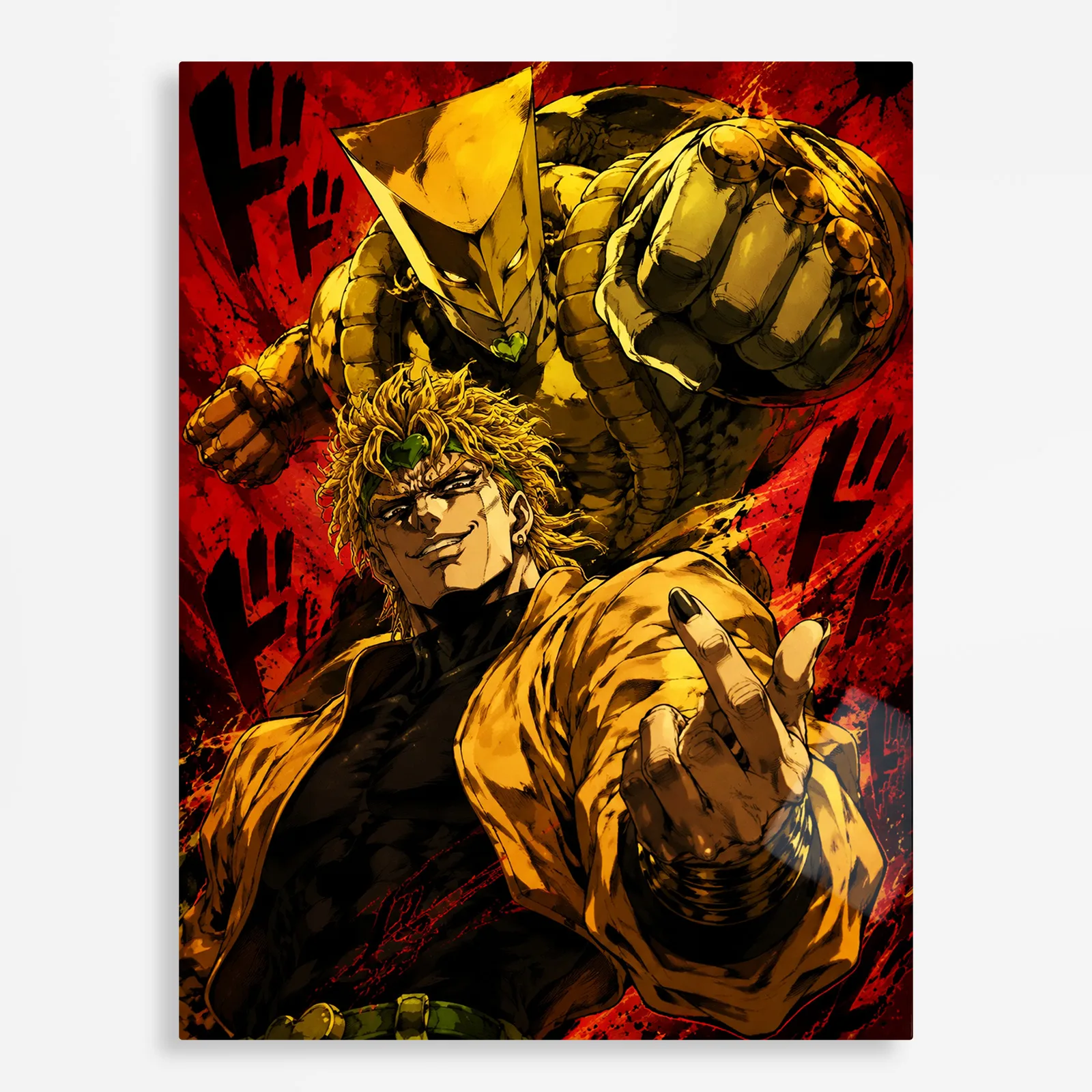 anime metal poster (213) s1 JJBA - DIO & The World Metal Poster
Wall Decor - A - Image 1