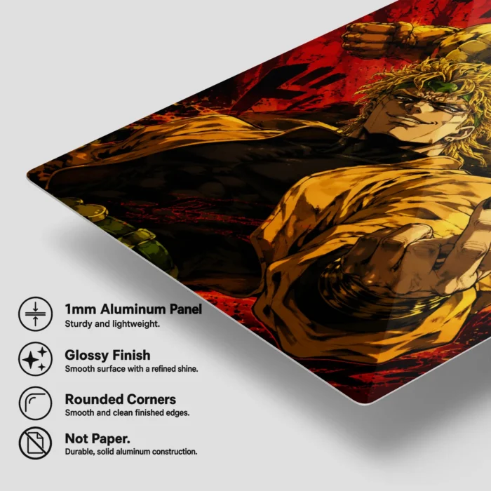 JJBA - DIO & The World Metal Poster
  Wall Decor - A - Image 5