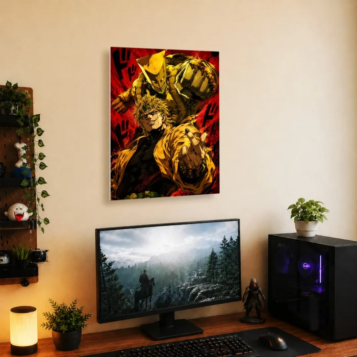 JJBA - DIO & The World Metal Poster
  Wall Decor - A - Image 4