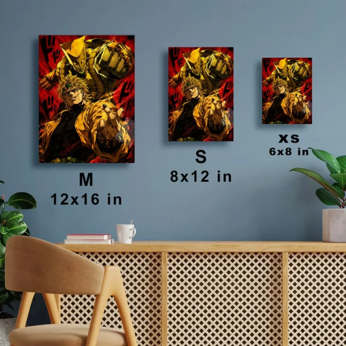 JJBA - DIO & The World Metal Poster
  Wall Decor - A - Image 6