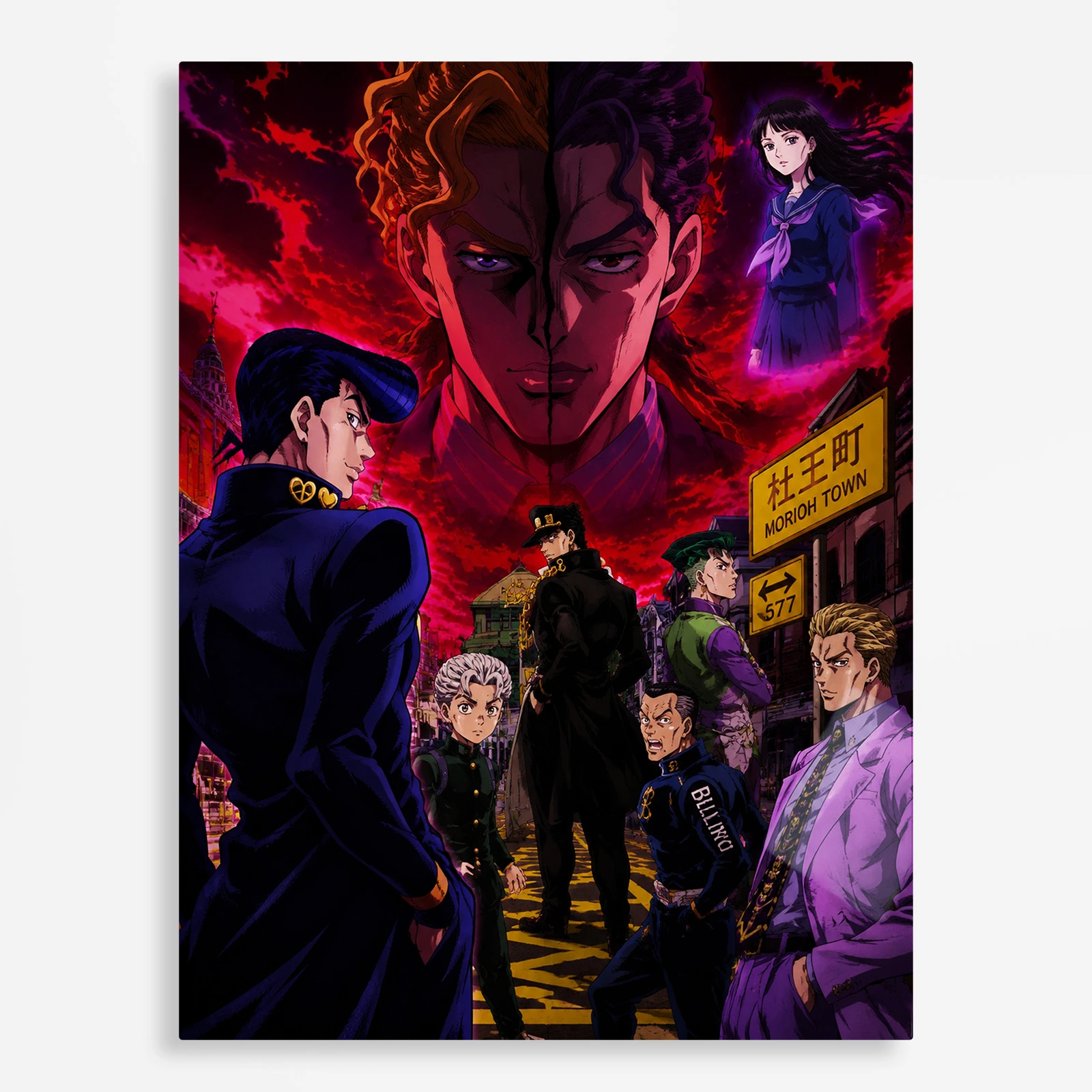 anime metal poster (214) s1 JJBA Metal Poster Wall Decor - B - Image 1