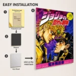 JJBA - DIO & Jotaro Kujo Metal
  Poster Wall Decor - Image 2