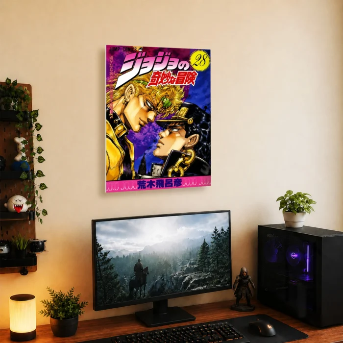 JJBA - DIO & Jotaro Kujo Metal
  Poster Wall Decor - Image 4