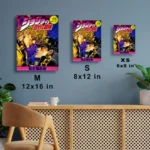 JJBA - DIO & Jotaro Kujo Metal
  Poster Wall Decor - Image 6