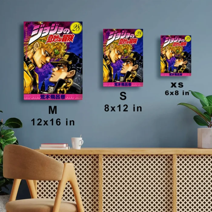 JJBA - DIO & Jotaro Kujo Metal
  Poster Wall Decor - Image 6