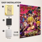 JJBA - Team Bucciarati Metal Poster Wall
  Decor - Image 2