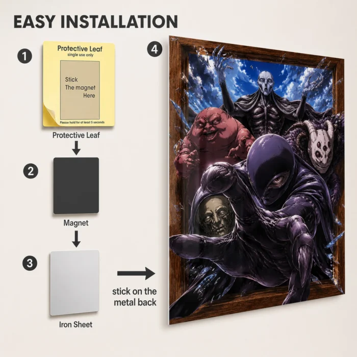Dark Fantasy The God Hand Metal Poster
  Wall Decor - Image 2