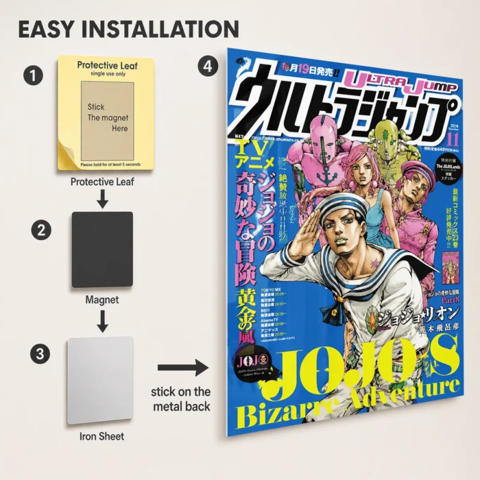 JJBA Metal Poster Wall Decor - D - Image 2