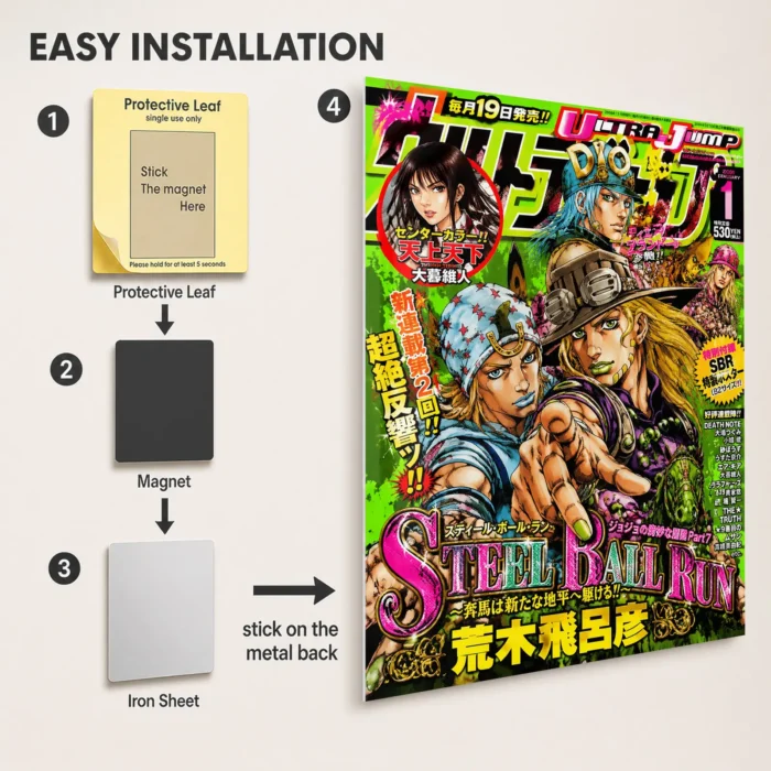 JJBA Metal Poster Wall Decor - F - Image 2