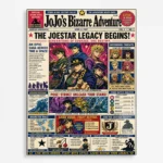 JJBA Metal Poster Wall Decor - G