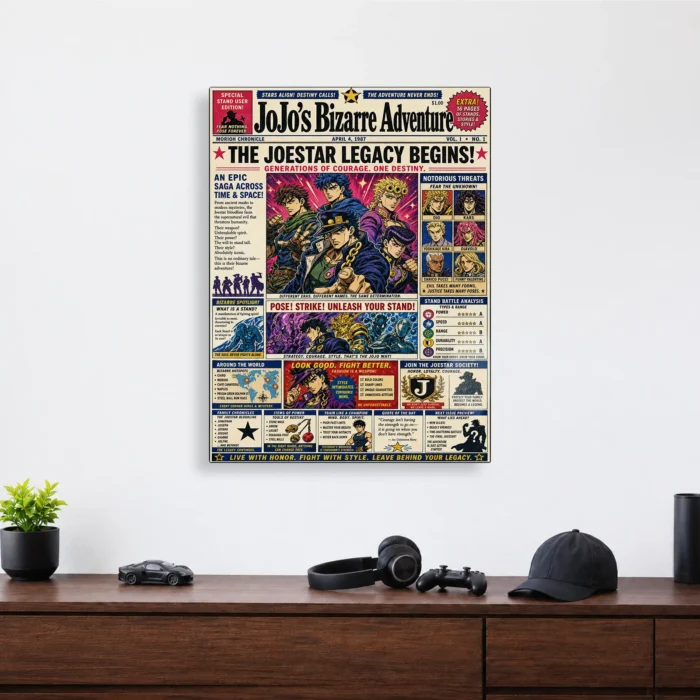 JJBA Metal Poster Wall Decor - G - Image 3