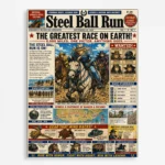 JJBA - Steel Ball Run Racers Metal
  Poster Wall Decor
