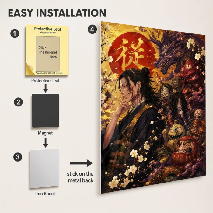 JJK - Suguru Geto Metal Poster Wall
  Decor - Image 2
