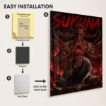 JJK - Ryomen Sukuna Metal Poster Wall
  Decor - A - Image 2