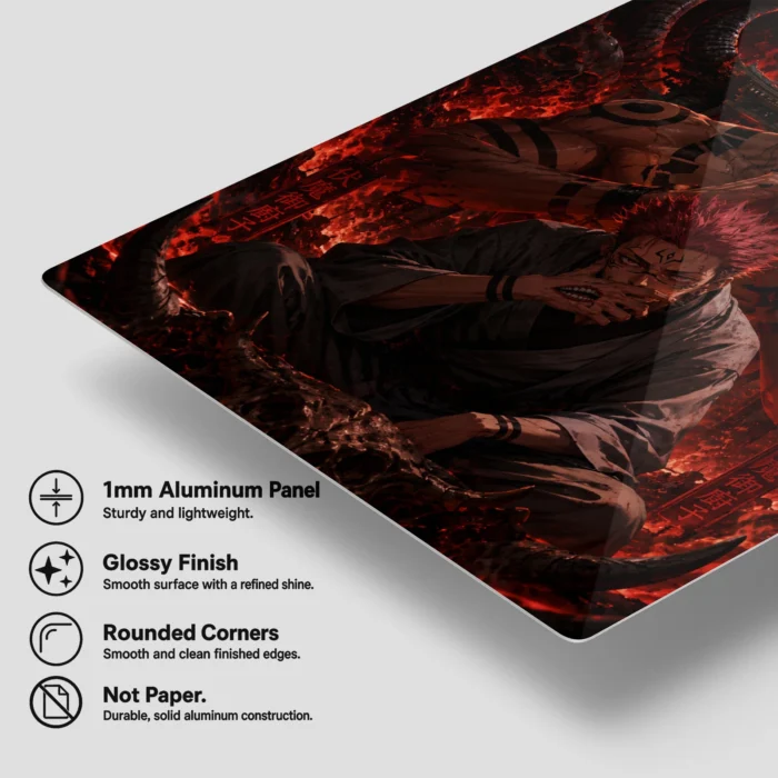 JJK - Ryomen Sukuna Metal Poster Wall
  Decor - A - Image 5