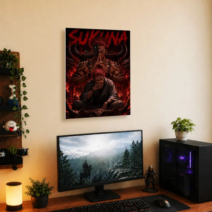 JJK - Ryomen Sukuna Metal Poster Wall
  Decor - A - Image 4