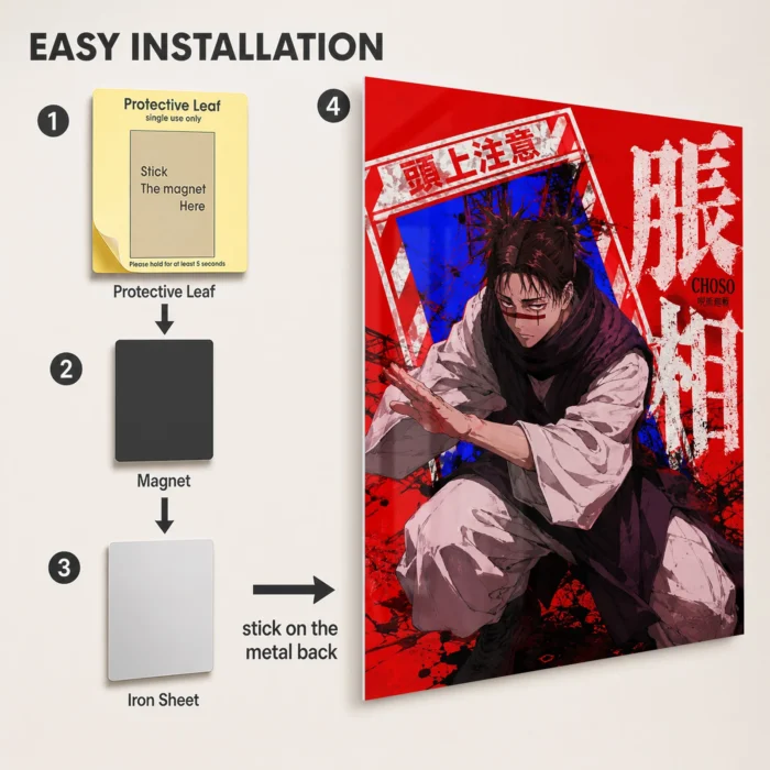 JJK - Choso Metal Poster Wall Decor - Image 2