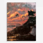 Dark Fantasy Metal Poster Wall Decor - A