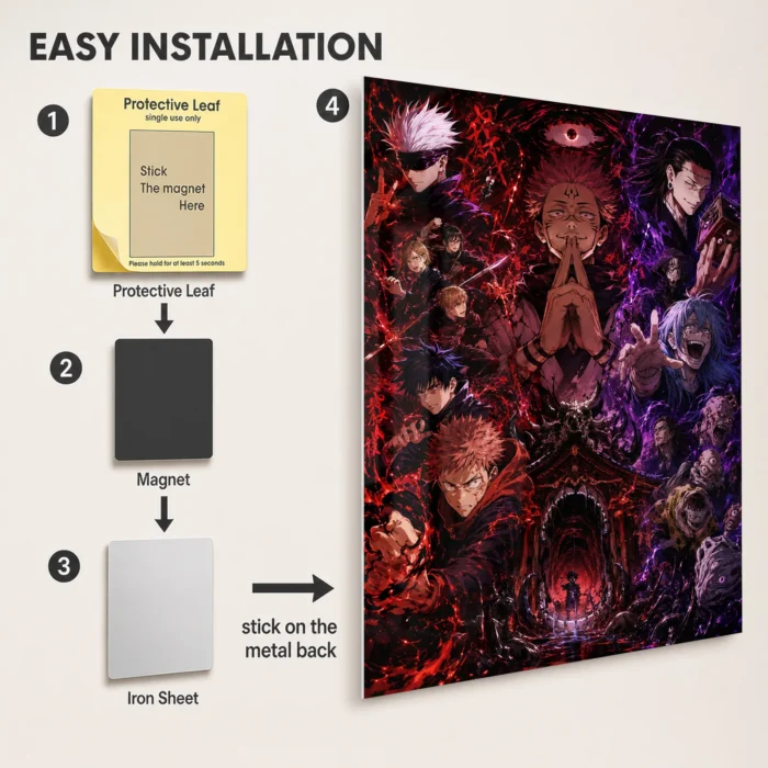 JJK Metal Poster Wall Decor - Image 2
