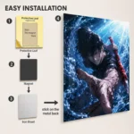 JJK - Toji Fushiguro Metal Poster Wall
  Decor - Image 2