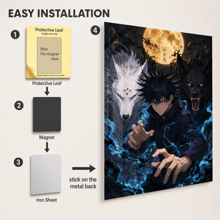 JJK Metal Poster Wall Decor - D - Image 2