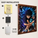 JJK - Megumi Fushiguro Metal Poster Wall
  Decor - Image 2