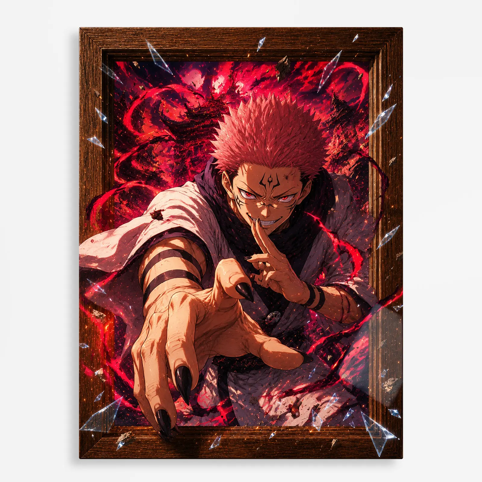 anime metal poster (252) s1 JJK - Ryomen Sukuna Metal Poster Wall
Decor - D - Image 1