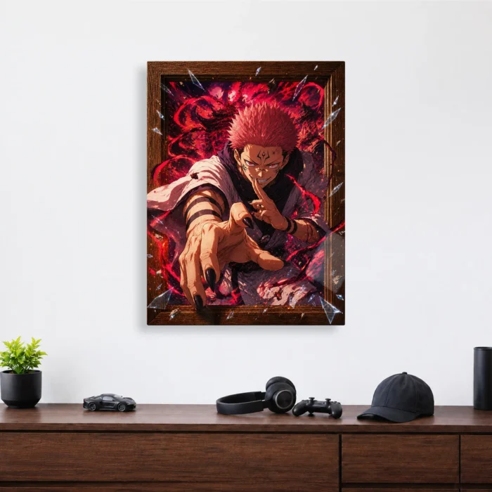 JJK - Ryomen Sukuna Metal Poster Wall
  Decor - D - Image 3