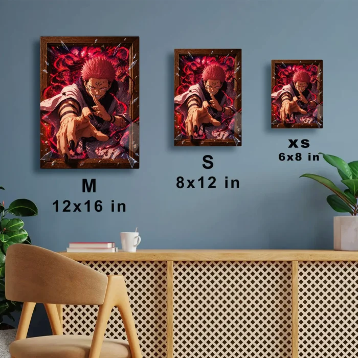 JJK - Ryomen Sukuna Metal Poster Wall
  Decor - D - Image 6
