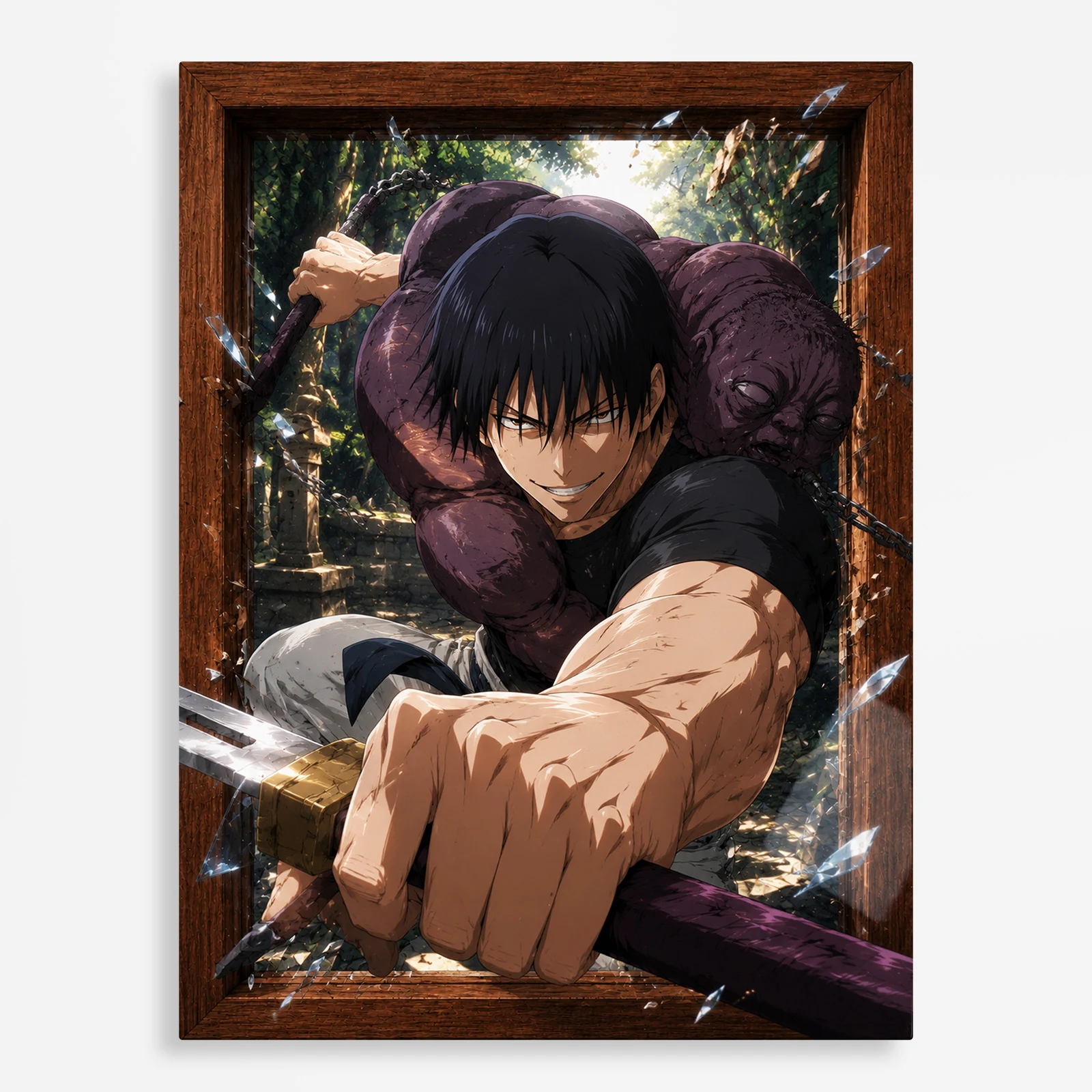anime metal poster (253) s1 JJK - Toji Fushiguro Metal Poster Wall
Decor - B - Image 1