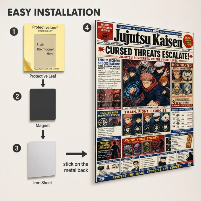 JJK Metal Poster Wall Decor - E - Image 2