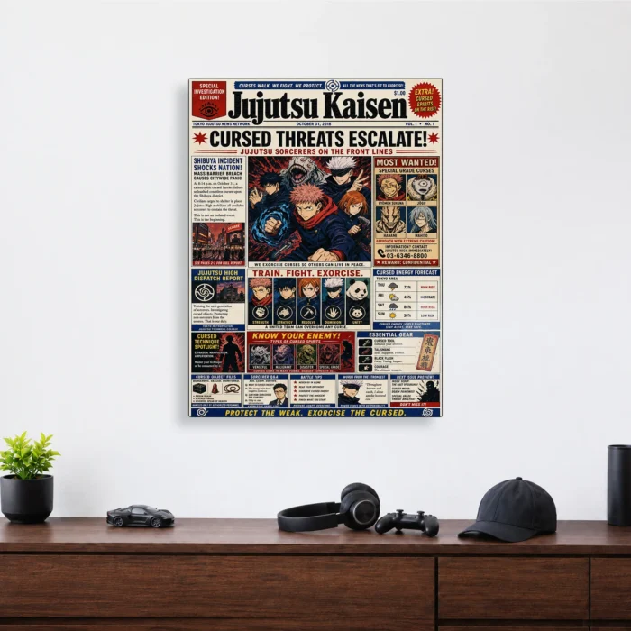 JJK Metal Poster Wall Decor - E - Image 3