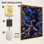 JJK - Megumi Fushiguro Metal Poster Wall
  Decor - A - Image 2