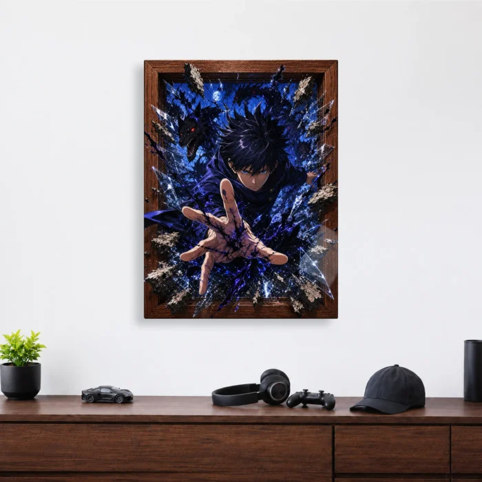 JJK - Megumi Fushiguro Metal Poster Wall
  Decor - A - Image 3