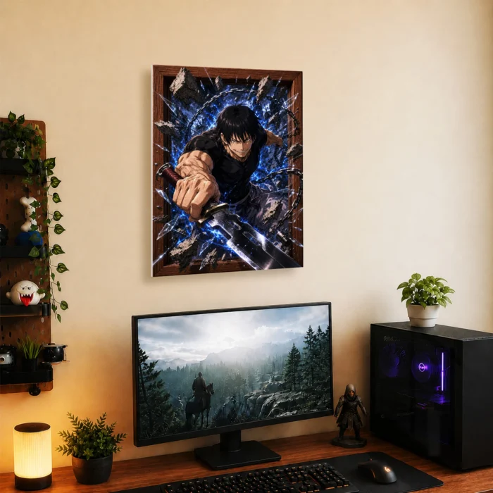 JJK - Toji Fushiguro Metal Poster Wall
  Decor - C - Image 4