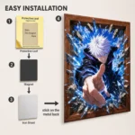 JJK - Satoru Gojo Metal Poster Wall
  Decor - E - Image 2