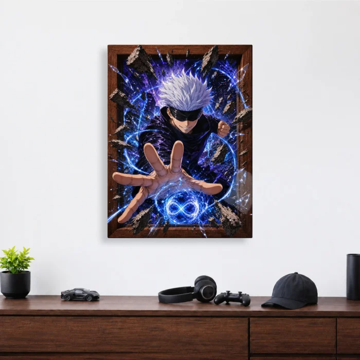 JJK - Satoru Gojo Metal Poster Wall
  Decor - F - Image 3