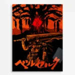Dark Fantasy Metal Poster Wall Decor - C