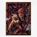 JJK - Ryomen Sukuna Metal Poster Wall
  Decor - E