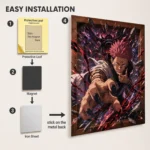 JJK - Ryomen Sukuna Metal Poster Wall
  Decor - E - Image 2