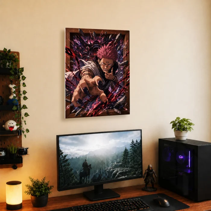 JJK - Ryomen Sukuna Metal Poster Wall
  Decor - E - Image 4