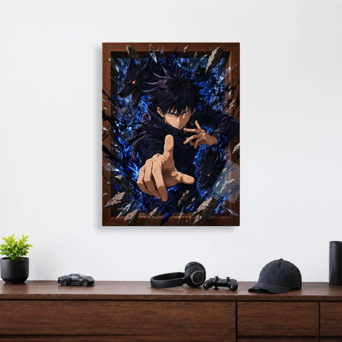 JJK - Megumi Fushiguro Metal Poster Wall
  Decor - B - Image 3